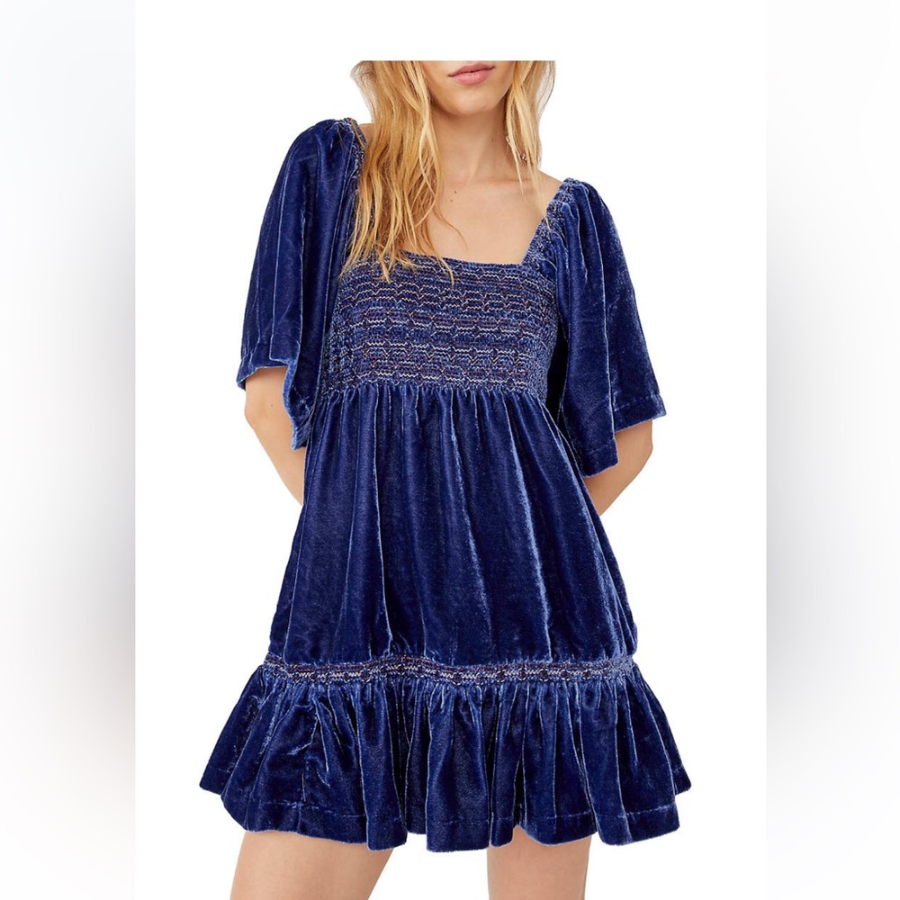NWT FREE PEOPLE VELVET DRESS